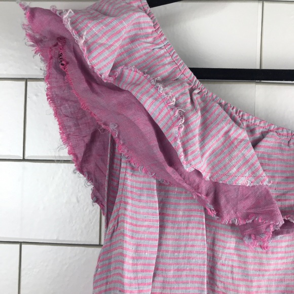 Holding Horses Anthropology Striped Ruffle Top - Picture 6 of 7